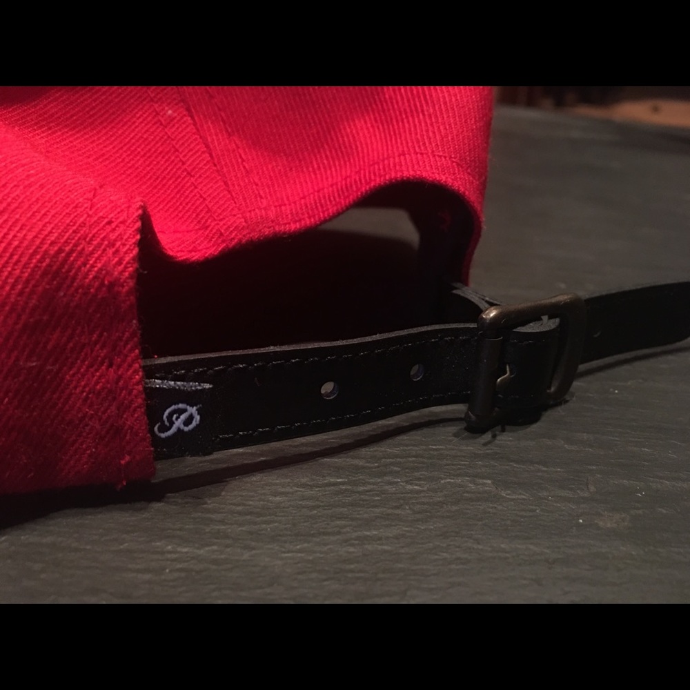 Primitive Red Strapback Hat - Picture 6 of 6